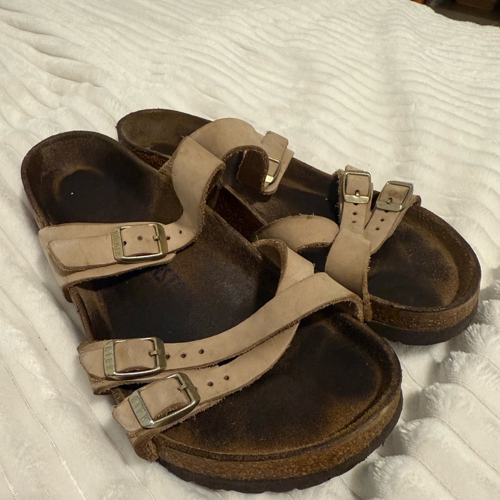 birkenstock size 8.5 women’s Franca style brown